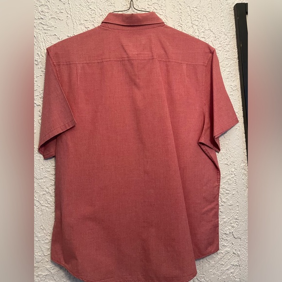 Red short sleeve Penguin button down shirt - Picture 3 of 3